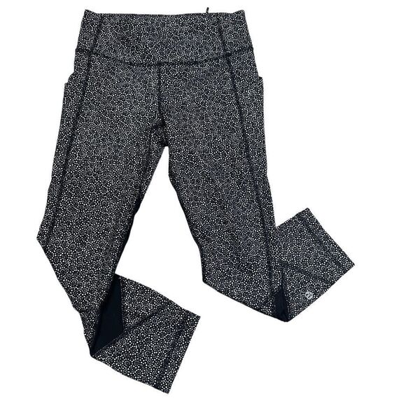 Lululemon Pace Rival Crop Freckle Flower pocket mid rise legging 4 - Picture 6 of 11